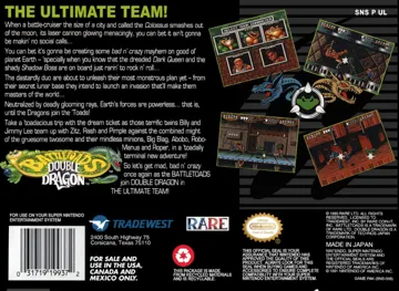 Battletoads-Double Dragon (USA) box cover back